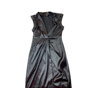 SHEIN Black Silk Dress